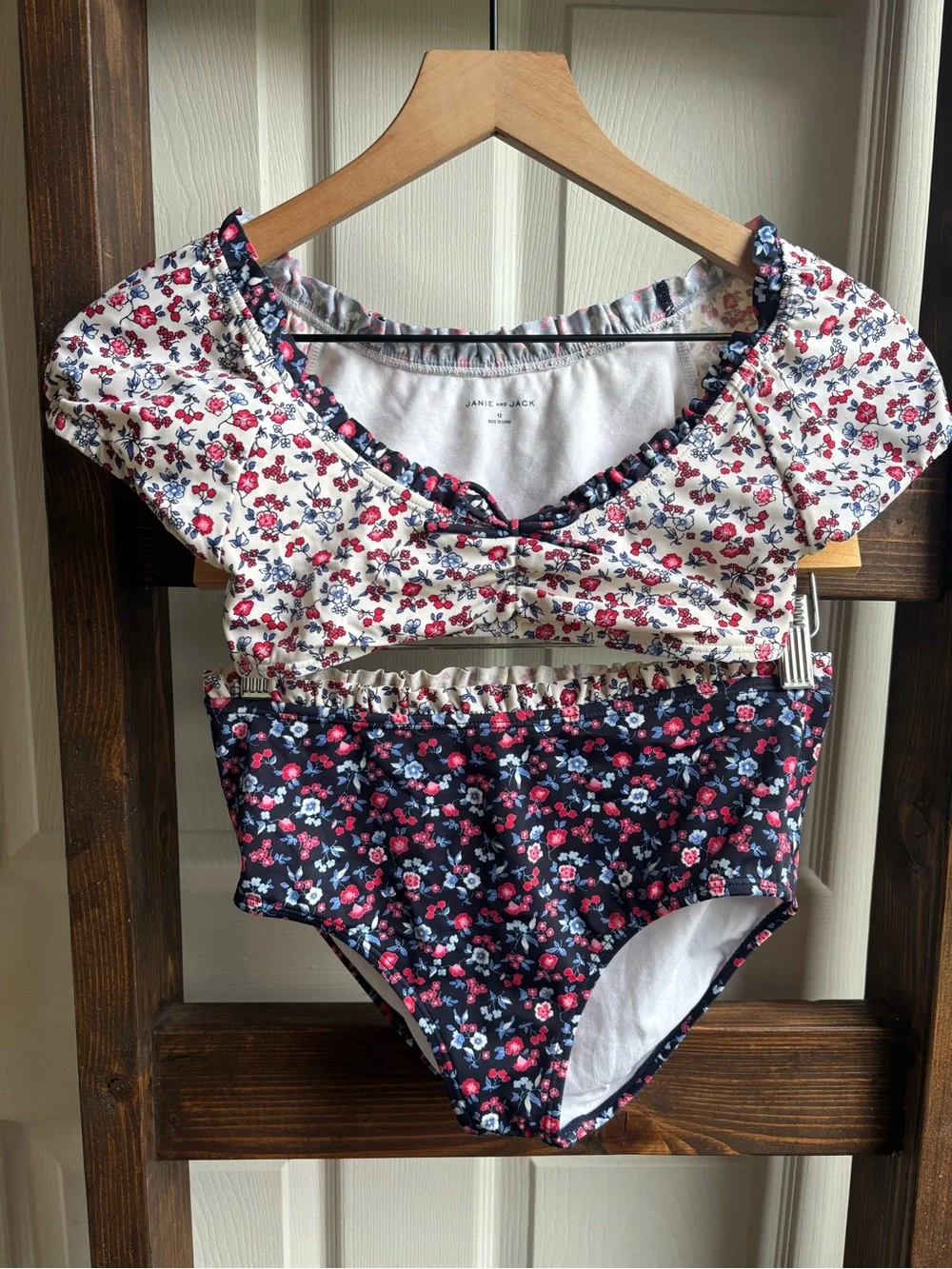 Janie & Jack Floral Two-Piece Girls' Swim Set